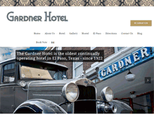Tablet Screenshot of gardnerhotel.com